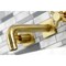 Kingston Brass KS6127DX Two-Handle Wall Mount Bathroom Faucet, Brushed Brass KS6127DX - alternate 2